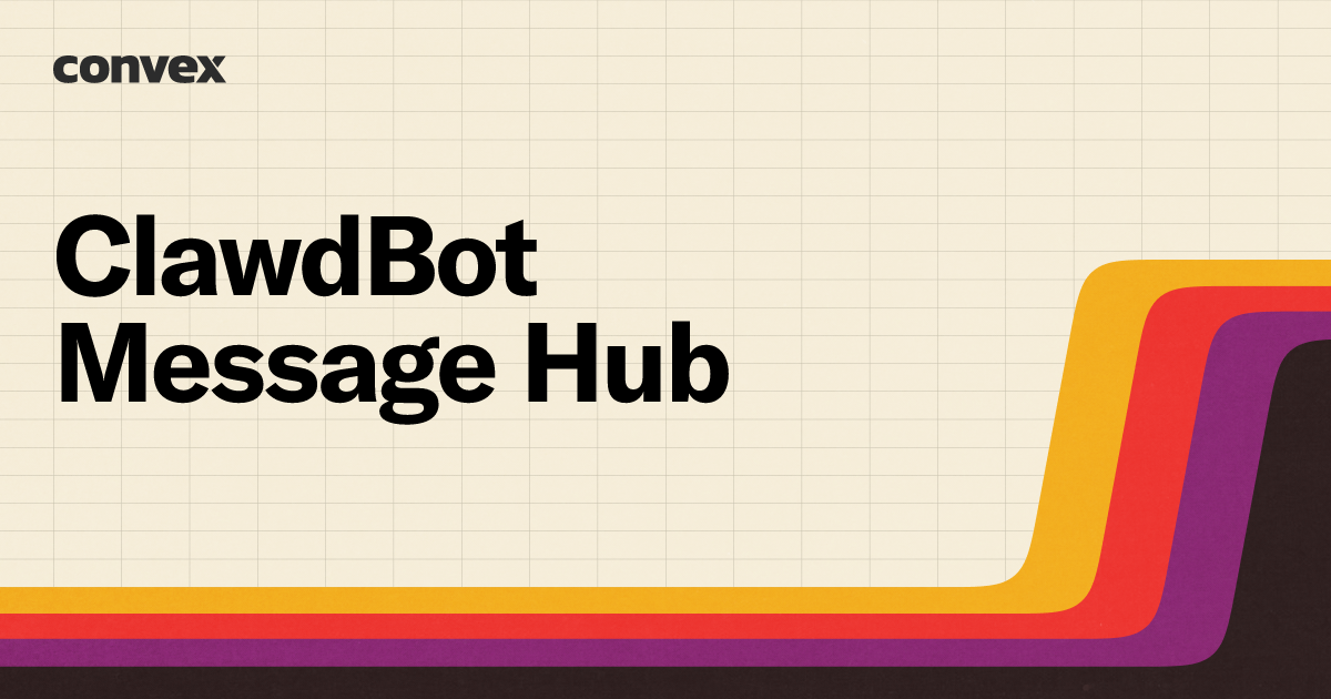 ClawdBot Message Hub | Convex Components